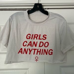 “Girls can do anything” crop